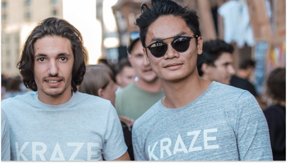 Bastien et Thung, cofounders of Kraze